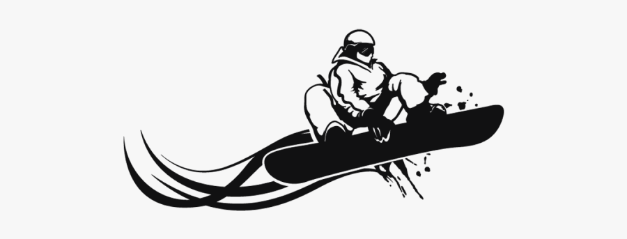 Sport Silhouette Fitness Centre Clip Art - Dibujos De Snowboard, Transparent Clipart