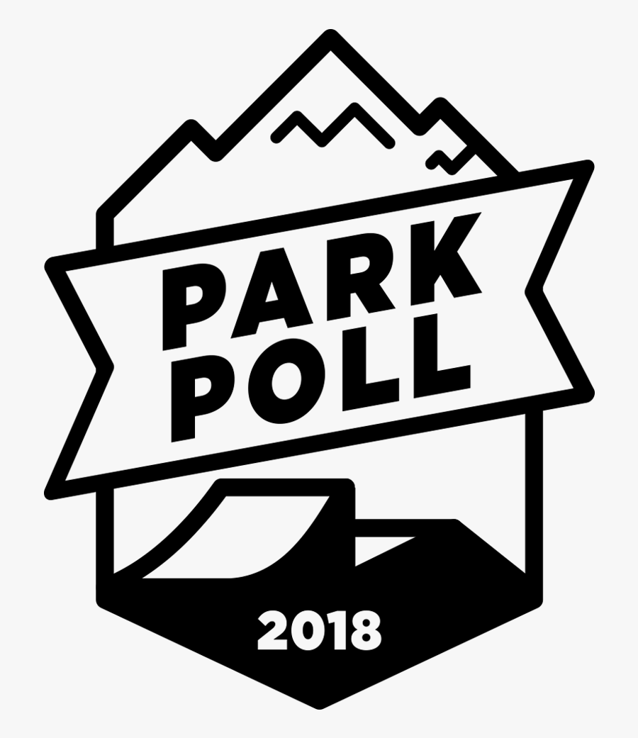 Parkpoll 2018 Main Black - Sign, Transparent Clipart