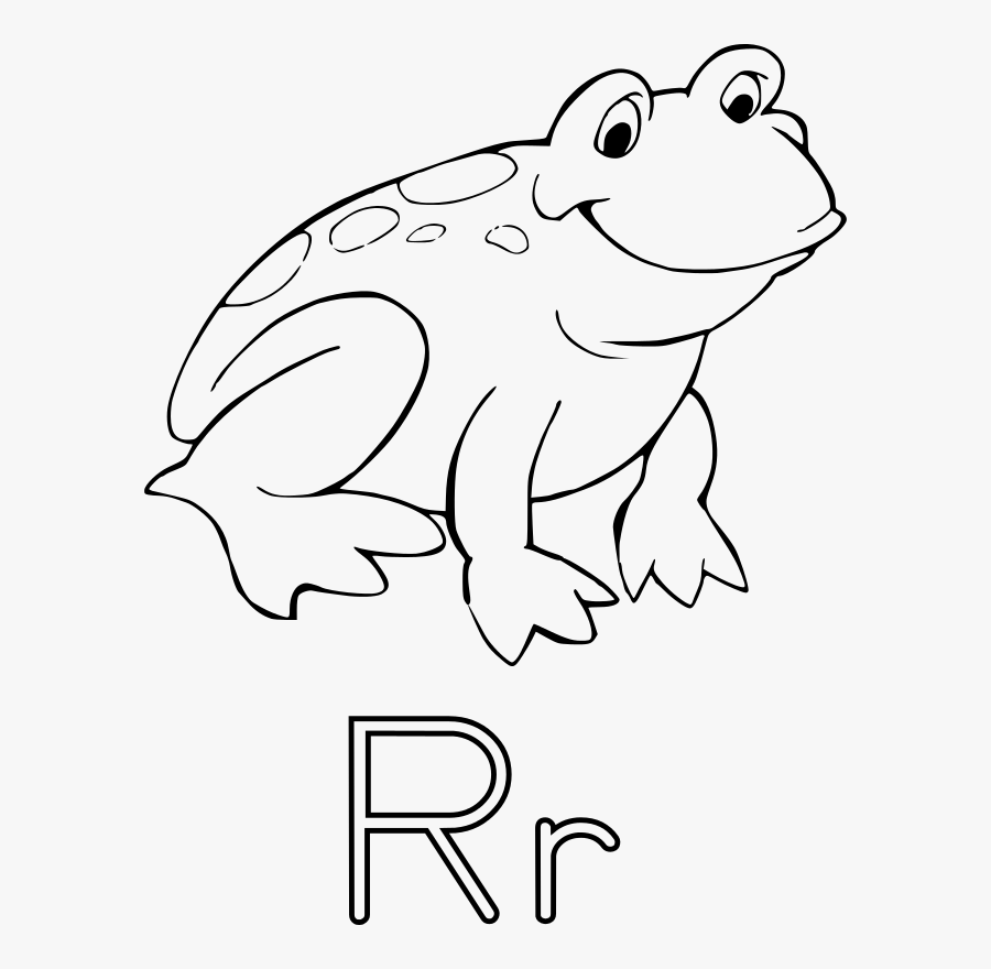 Frog Image Black And White, Transparent Clipart