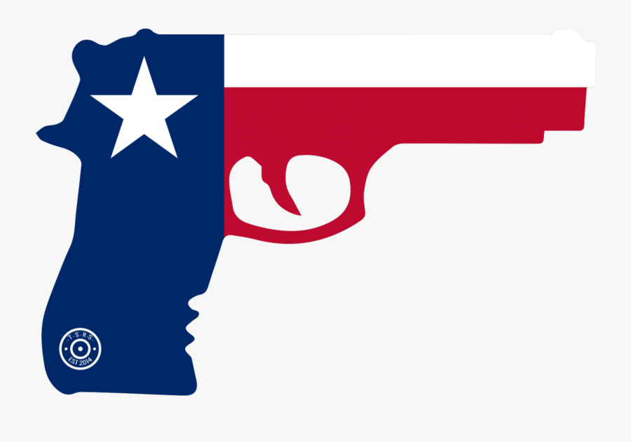 State Of Texas Gun - Colorado Flag And Guns, Transparent Clipart