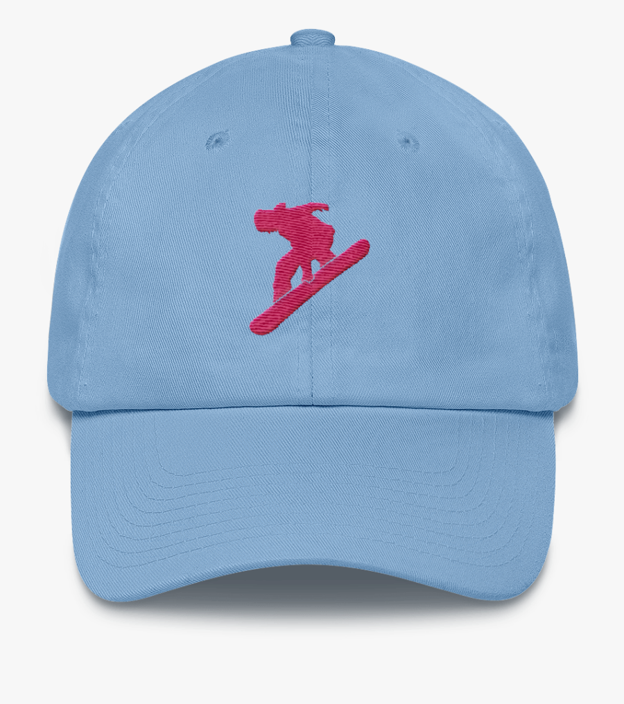 Snowboarder Chick Cotton Baseball Cap - Baseball Cap, Transparent Clipart
