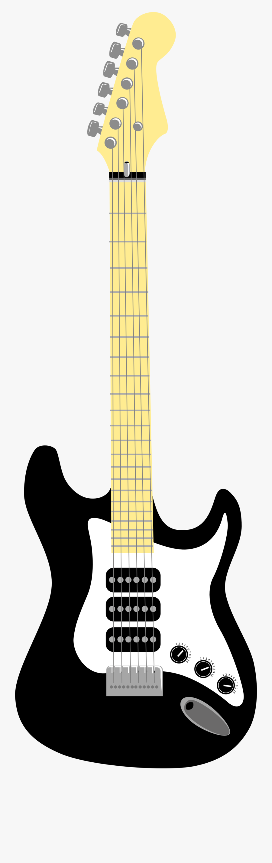 Electric Guitar Vector Png, Transparent Clipart