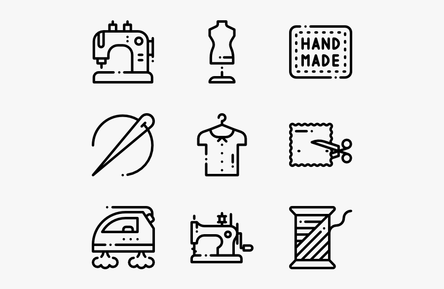 Sewing - Knit Free Icon, Transparent Clipart