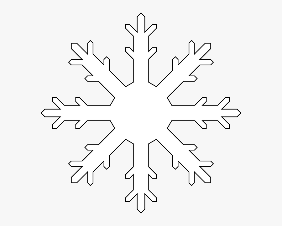 White Snow Flake Clip Art At Clker - Snowflake White Png, Transparent Clipart