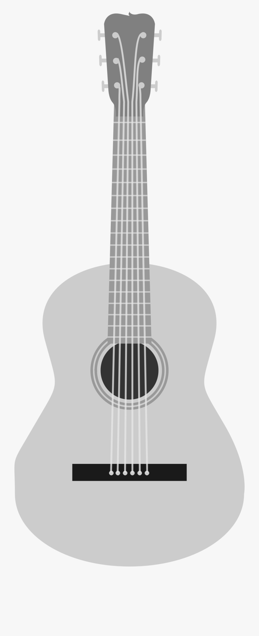 Acoustic Guitar Png White, Transparent Clipart