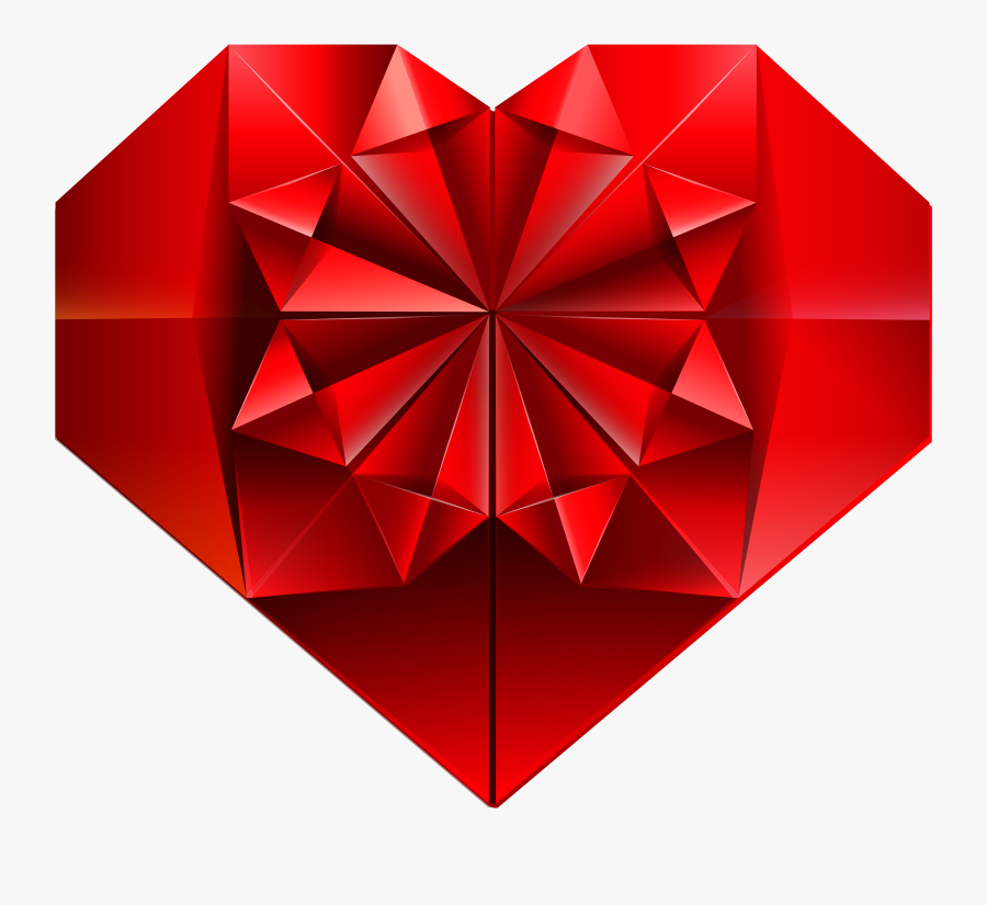 Heart Crystal Clip Art, Transparent Clipart