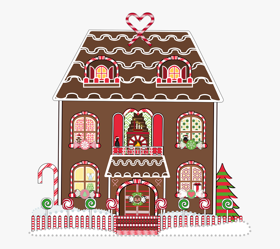 Graphic, Gingerbread House, Gingerbread, Christmas - Casa De Jengibre Png, Transparent Clipart