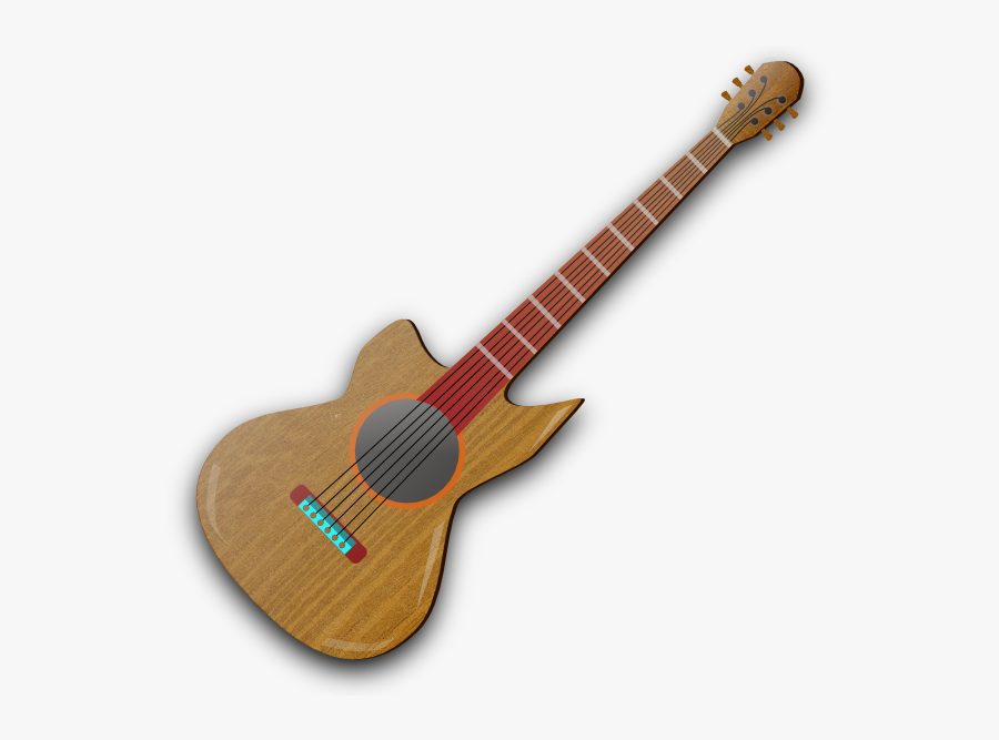 Wooden Guitar Svg Clip Arts - Gambar Alat Alat Musik Png, Transparent Clipart