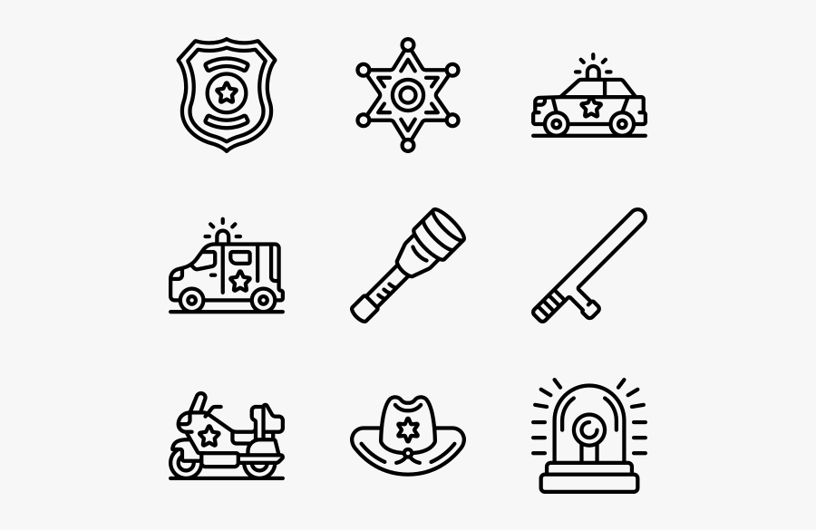 Law Enforcement - Food Free Icon, Transparent Clipart