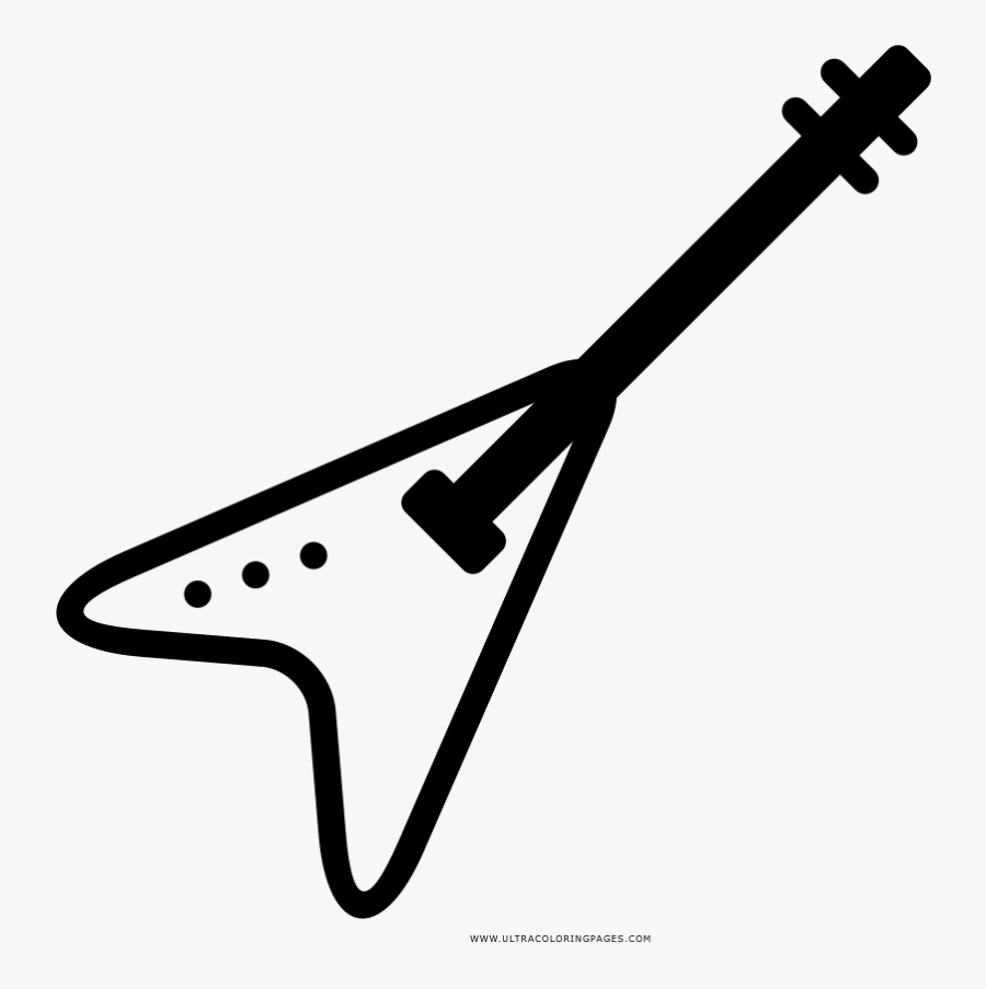 Download Electric Guitar Coloring Page - Guitar Rock Icon , Free ...