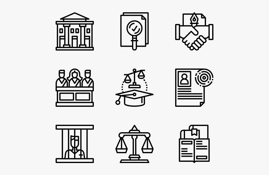Law And Justice - Big Data Icon Free, Transparent Clipart