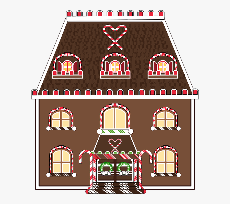 Graphic, Gingerbread, Christmas, Gingerbread House - Gingerbread House, Transparent Clipart
