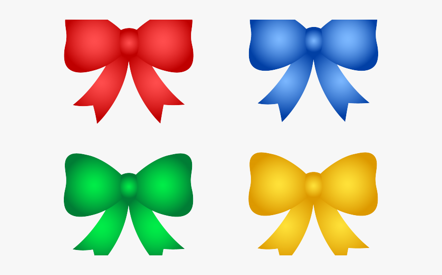 Christmas Bows Clipart, Transparent Clipart