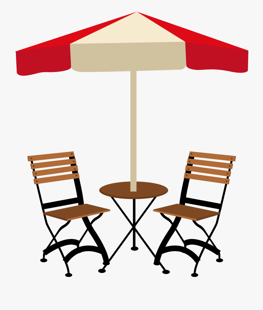Clip Art Garden Vector Transparent - Tables And Chairs Outside, Transparent Clipart