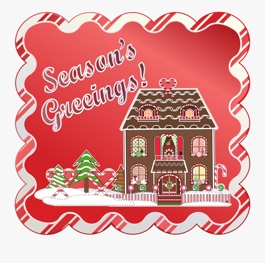 Gingerbread House, Transparent Clipart