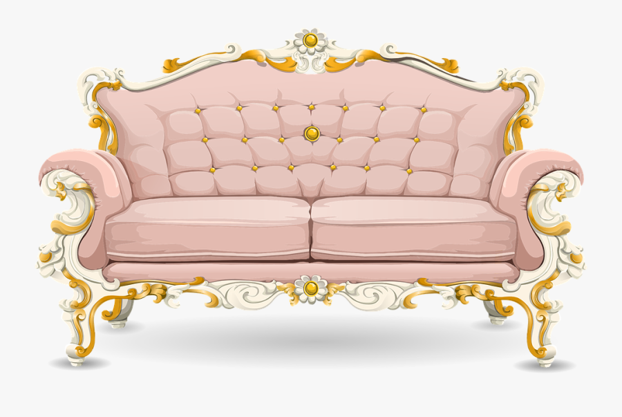 Art,chair,living Room,rectangle - Pink Sofa Png, Transparent Clipart