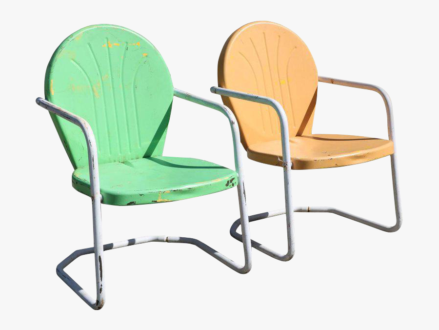Clip Art Retro Outdoor Furniture - Chair, Transparent Clipart