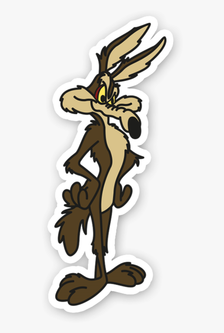 Willy Coyote - Wile E Coyote Hands On Hips, Transparent Clipart