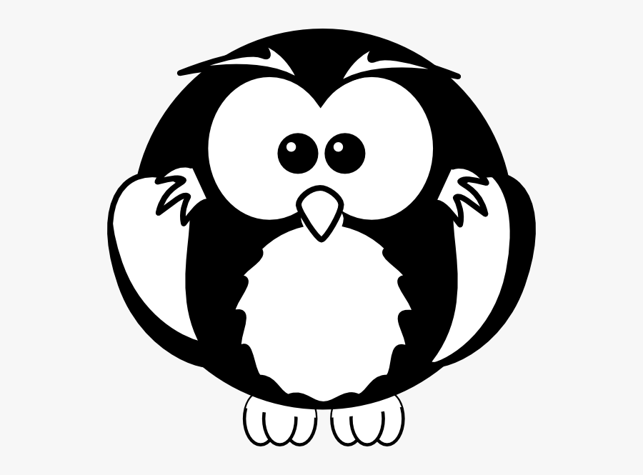 Reading - Owl - Clipart - Black - And - White - Black Clipart Owl, Transparent Clipart