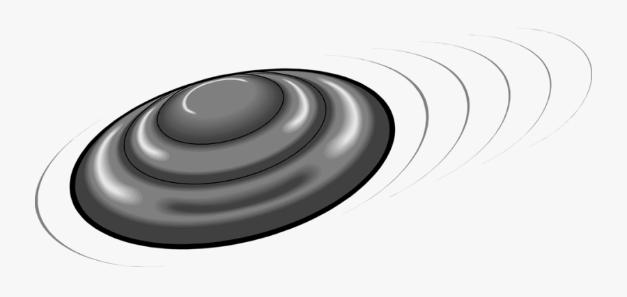 Flying Frisbee Clipart - Frisbee Black And White, Transparent Clipart