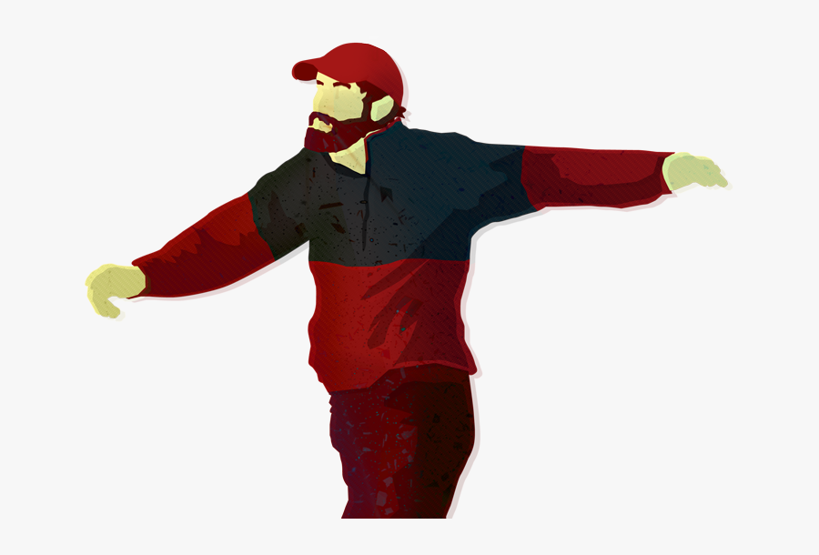 Disc-golfer - Cartoon, Transparent Clipart