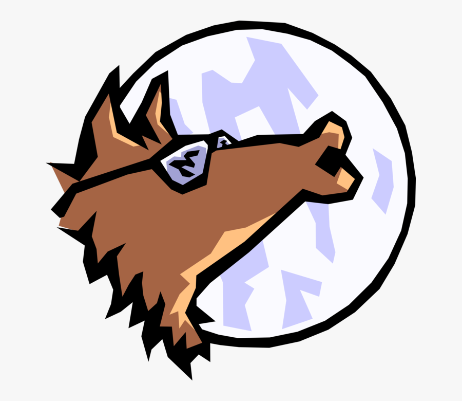 Transparent Wolf Howling Clipart - Blue Coyote, Transparent Clipart