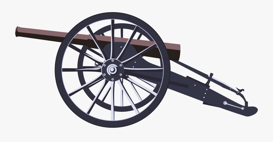 Wheel,bicycle Accessory,spoke - Cannon Clipart, Transparent Clipart