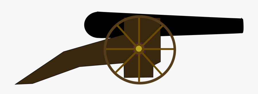 Simple Cannon - Small Cannon Clip Art, Transparent Clipart