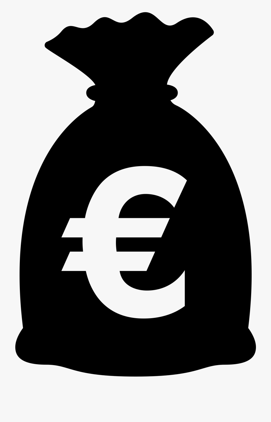 Symbol,dollar,clip Art,black And White,money Bag - Money Bag Icon Png, Transparent Clipart