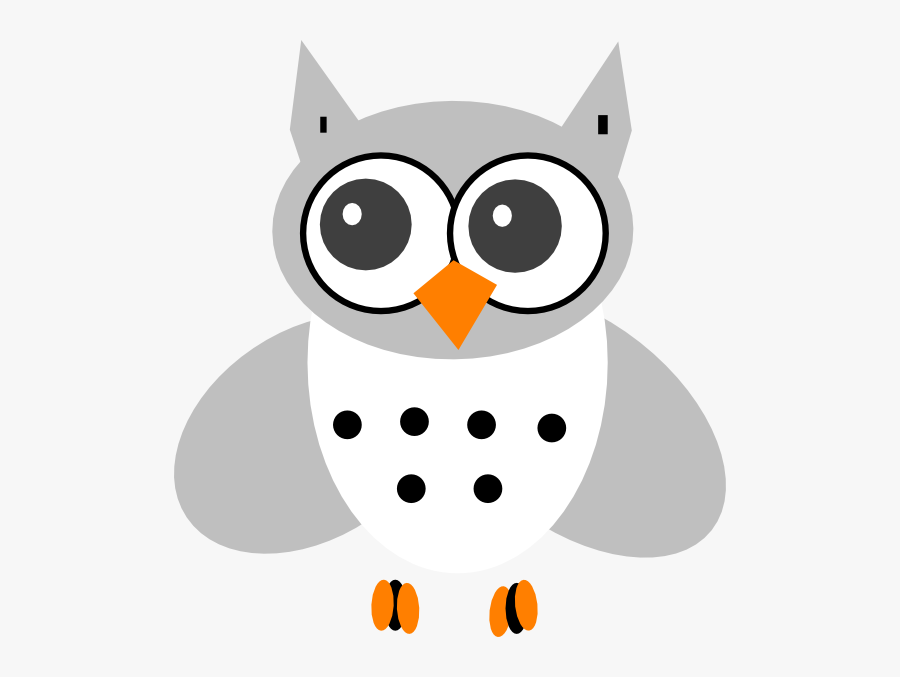 Snowy Owl Cartoon Transparent Background, Transparent Clipart