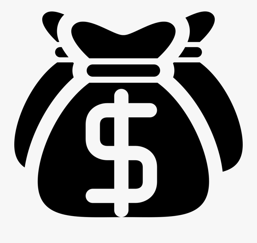Clip Art Black And White Library - Money Icon Vector Png, Transparent Clipart