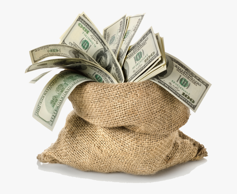 Pin Money Bag Clipart Transparent Background - Money With No Background, Transparent Clipart