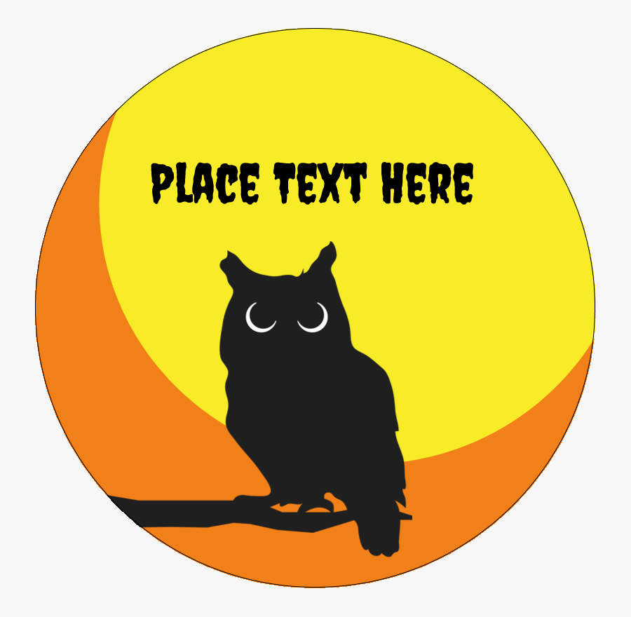 Owl Black And White Clipart Template Vector - Cartoon, Transparent Clipart