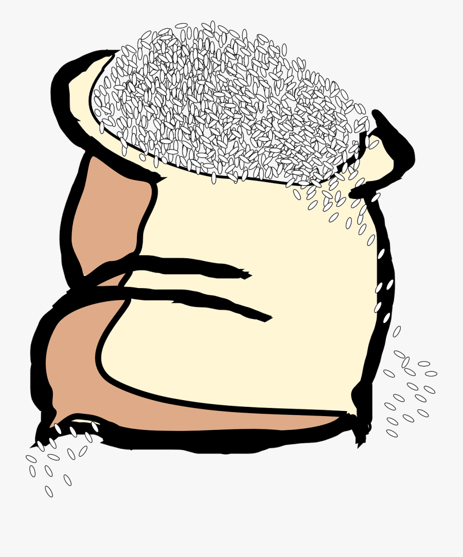 Bag Of Rice Clip Art At Clker - Clip Art Coffee Grounds, Transparent Clipart