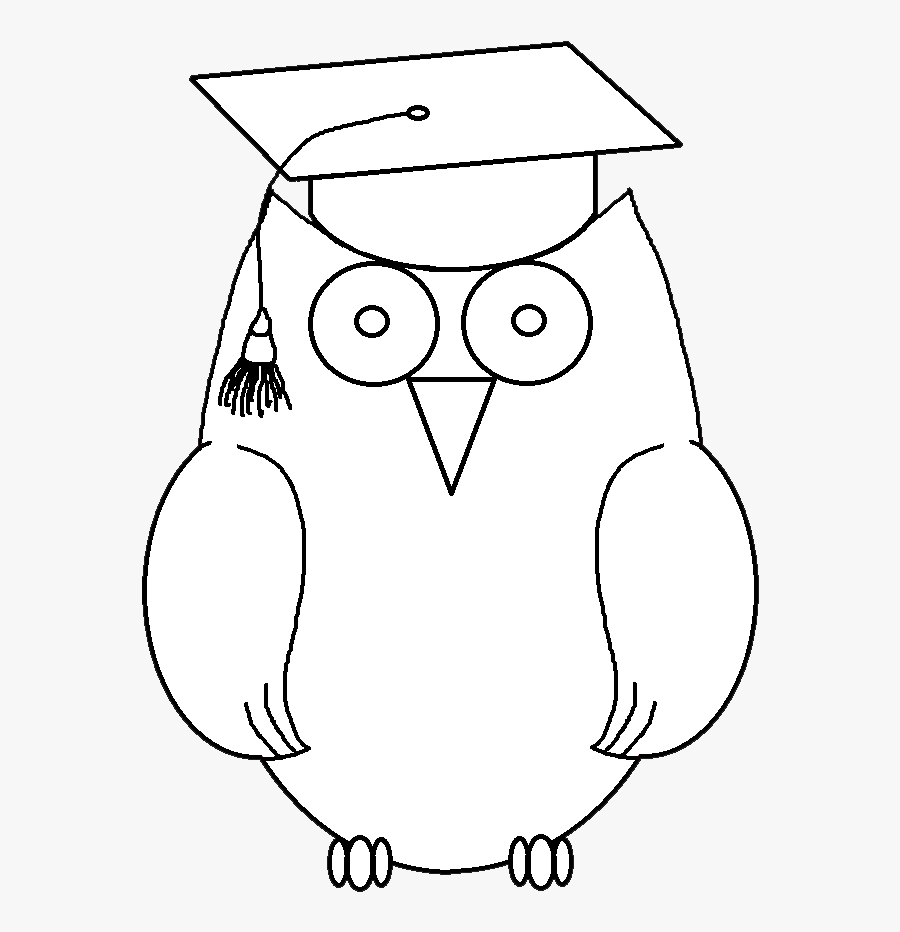 White Owl Black Background Cartoon, Transparent Clipart