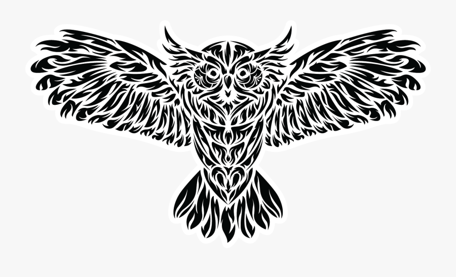 Tribal Owl, Transparent Clipart