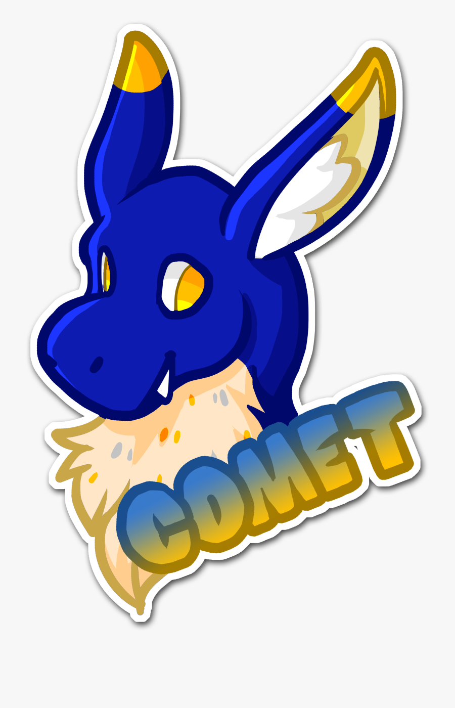 Comet - Badge - Cartoon, Transparent Clipart