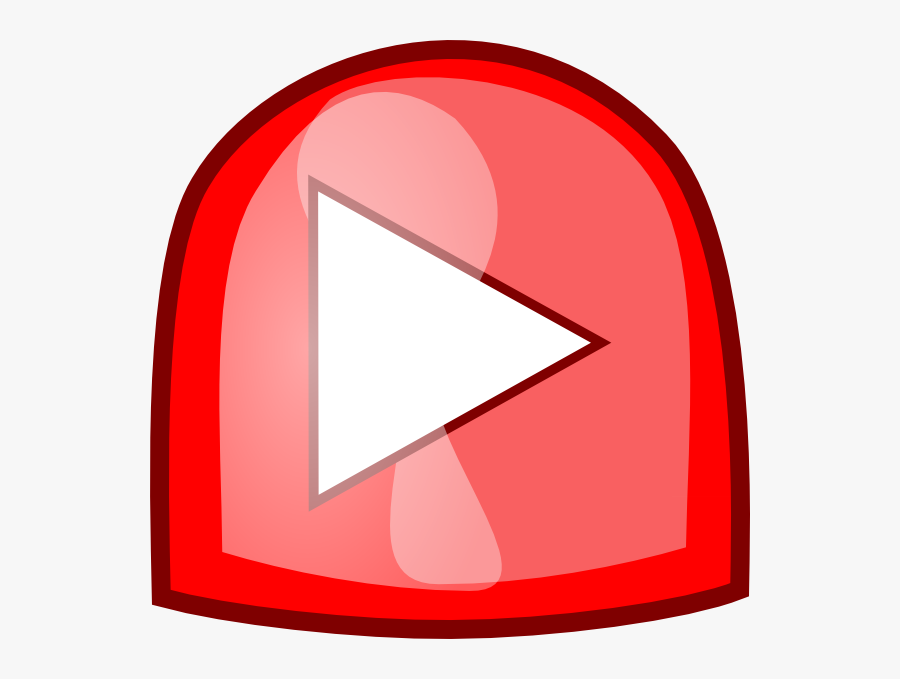 Red Play Button Svg Clip Arts - Flashing Play Button, Transparent Clipart