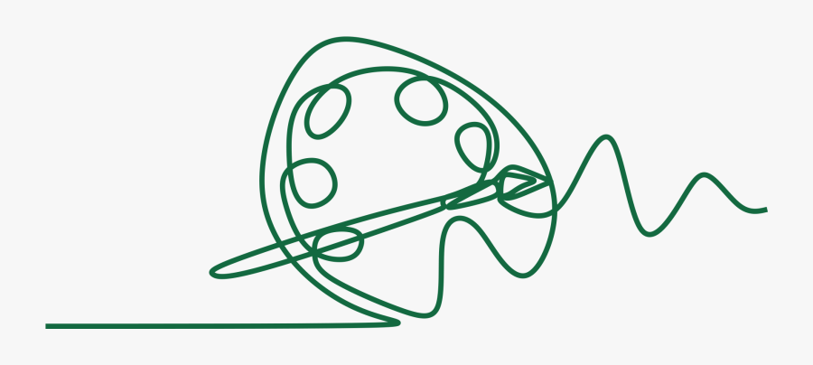 Art Therapy - Paint One Line Drawing, Transparent Clipart