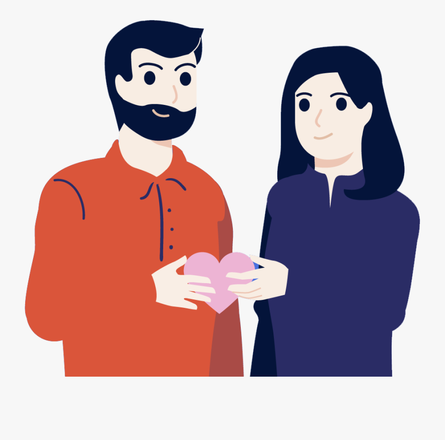Couples-1 - Cartoon, Transparent Clipart