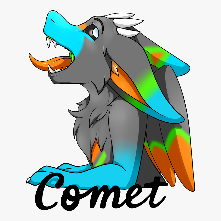 Comet Badge, Transparent Clipart
