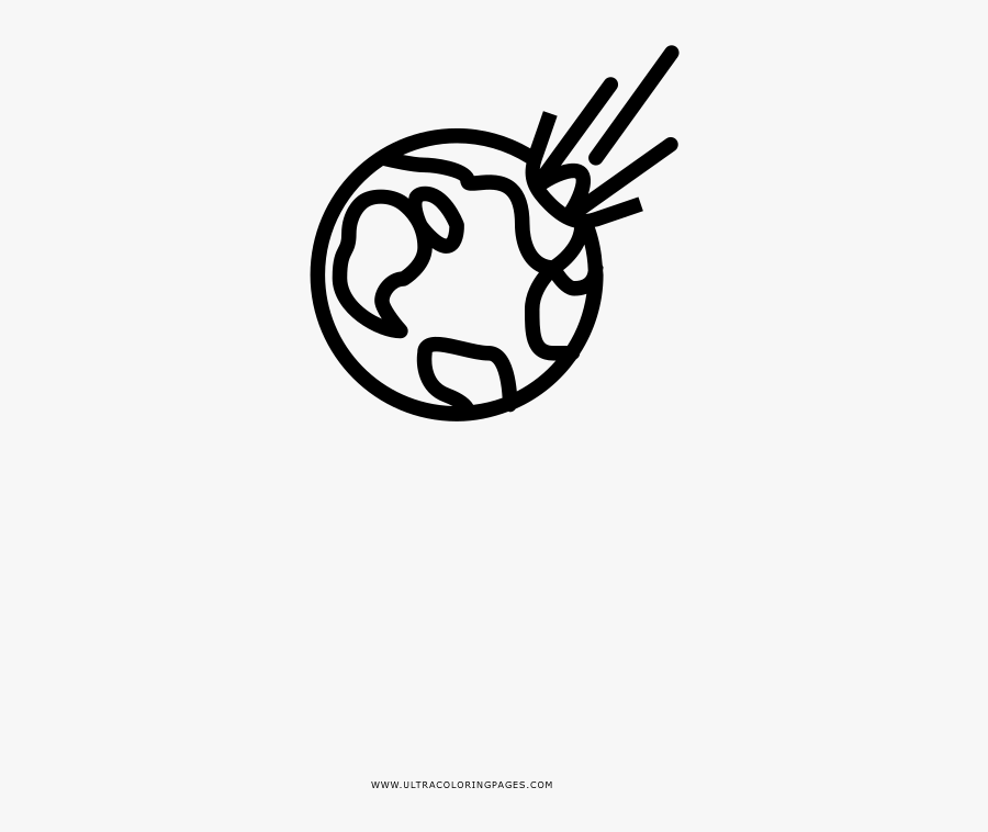 Comet Impact Coloring Page - Circle, Transparent Clipart