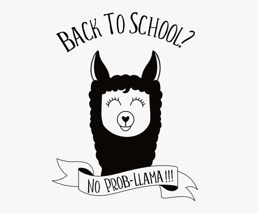 Whether You Are Looking For A Diy First Day Of School - Back To School Llama, Transparent Clipart