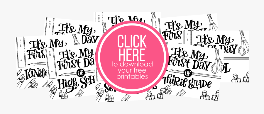 Clip Art Free Lettered My First - Calligraphy, Transparent Clipart