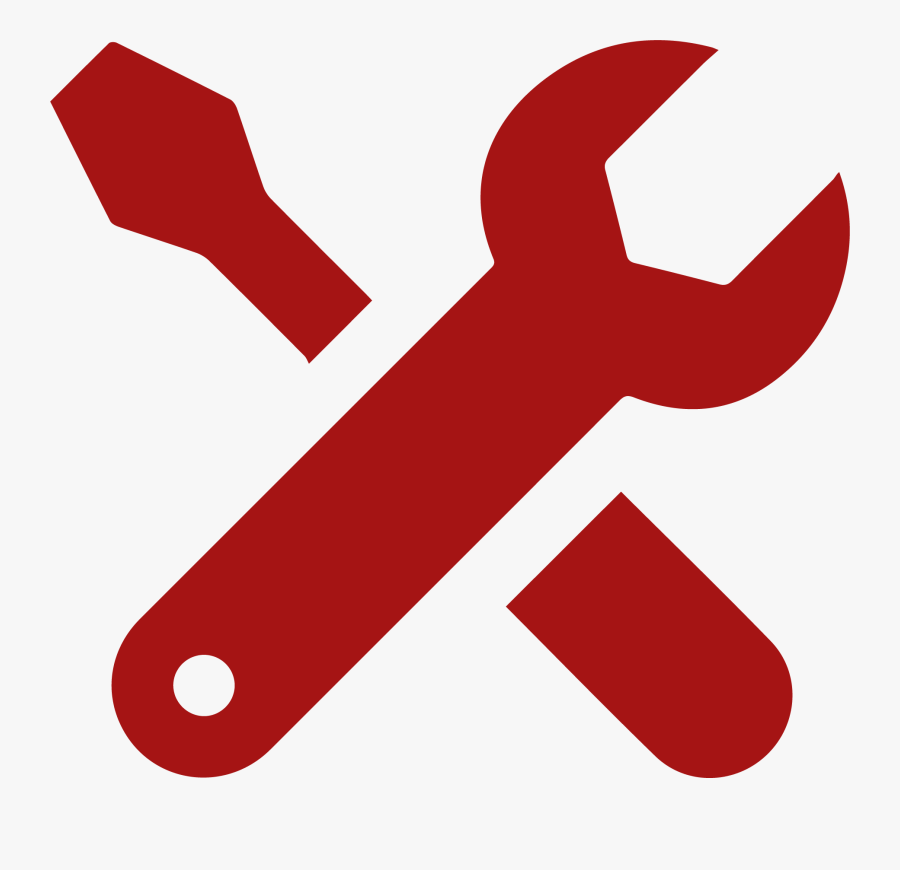 Maintenance Icon Free Red, Transparent Clipart