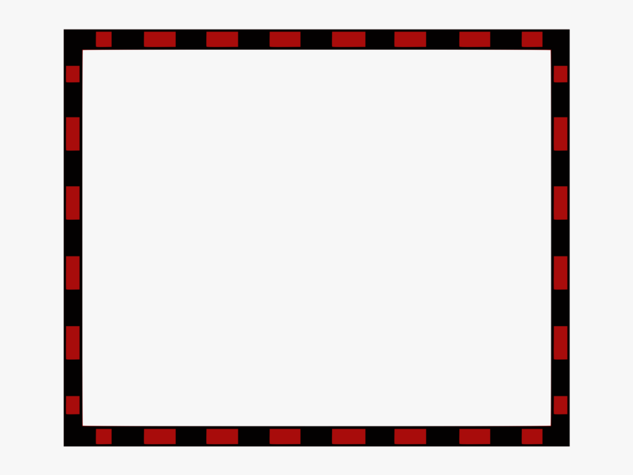 Picture Frame,square,symmetry - Red And Black Stripe Border, Transparent Clipart
