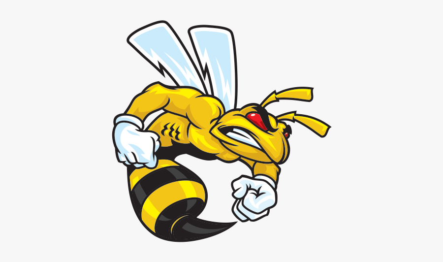 Clip Art Printed Vinyl Bee Hornet - Angry Bee Png, Transparent Clipart
