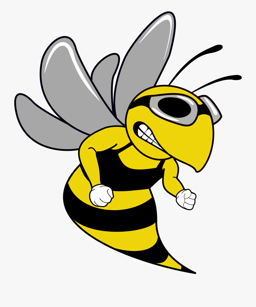 Swim Team Hornet Mascot - Mascot Hornet Png, Transparent Clipart
