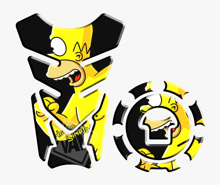 Clip Art Adesivo Protetor De Tanque - Simpsons, Transparent Clipart