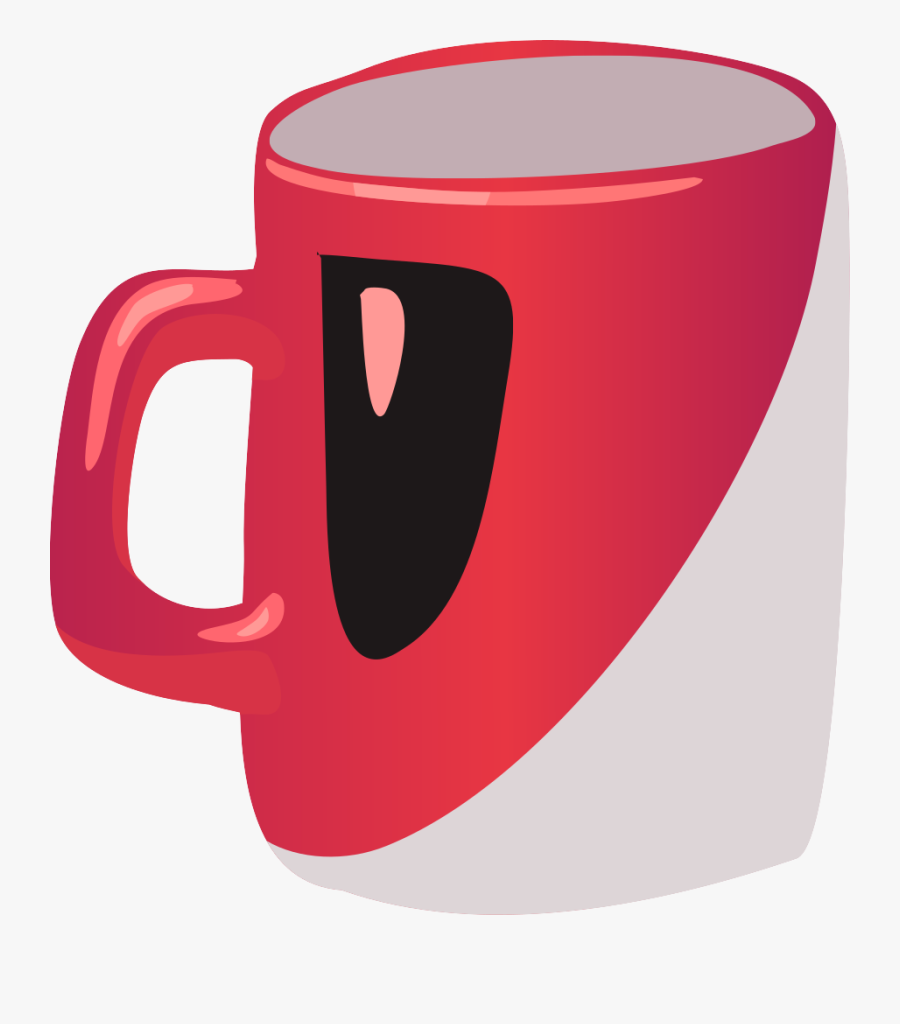 Red Mug - Mug, Transparent Clipart